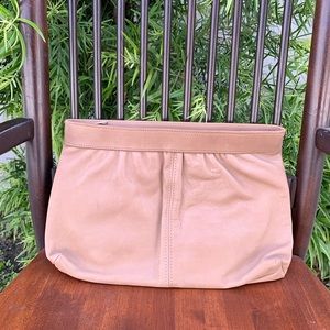 Vintage leather clutch